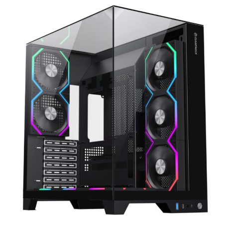 Case Gaming Gamemax Infinity Pro Black ATX con Vidrio Templado y USB tipo C