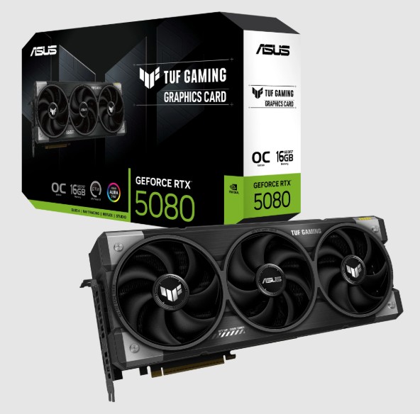 VIDEO ASUS TUF Gaming GeForce RTX-5080 16GB OC EDITION GDDR7 256BIT 2HDMI 3DP 3Vent PCIe 5.0