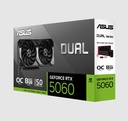 Tarjeta de Video Asus Dual RTX-5060 8Gb Oc Edition Gddr7 128bit 1hdmi 3dp 2vent Pcie 5.0 DUAL-RTX5060-O8G
