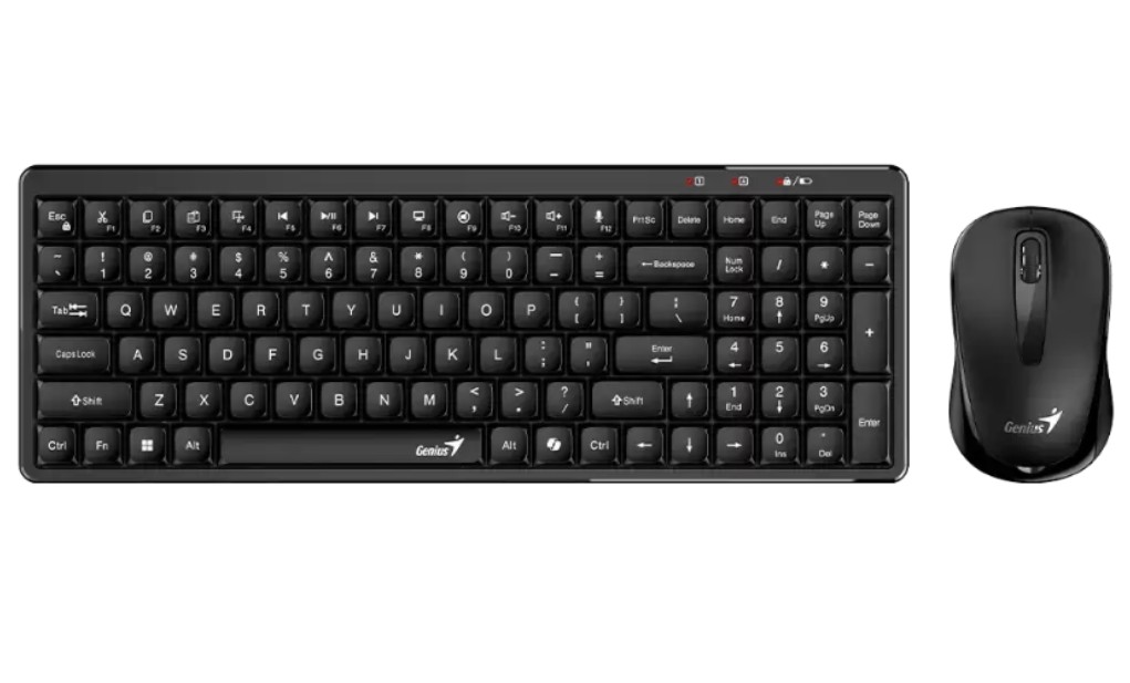 Teclado Genius LuxeMate + Mouse Q8100 inalambrico 2.4Ghz  31340019401