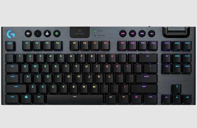 TECLADO LOGITECH Gaming G915 X LIGHTSPEED TKL LP Wireless RGB Mechanical Grafite