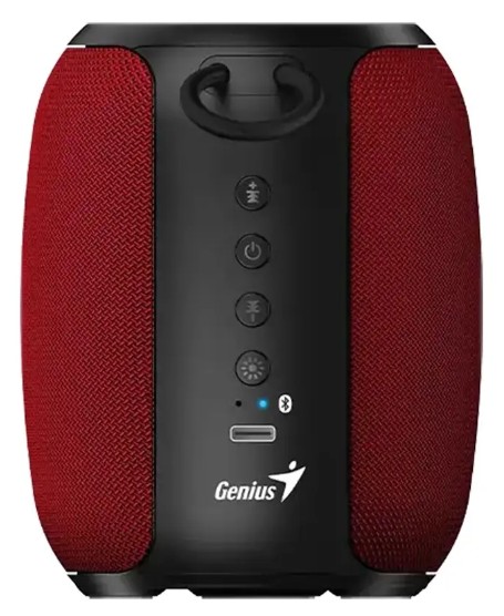 Parlante Genius Sp-915BT Portable Bluetooth 5.3 RGB Lighting 5Watts RMS Red/Black USB-C 31730052403