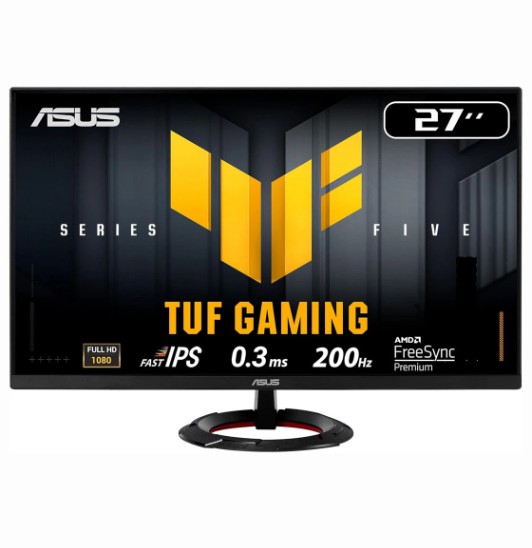 Monitor LED Asus 27" VG279Q5R TUF PLANO FullHD 200Hz Fast IPS 0.3ms Altavoz estéreo 90LM0BS0'B02EI1