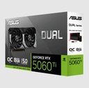 [LT4849] Tarjeta de Video Asus Dual RTX-5060 Ti 8Gb Oc Edition Gddr7 128bit 1hdmi 3dp 2vent Pcie 5.0 DUAL-RTX5060TI-O8G