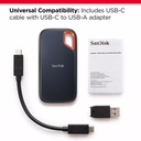 Sdd Externo Sandisk Extreme 2Tb Black Read 1050/1000 Write SDSSDE61-2T00-G25