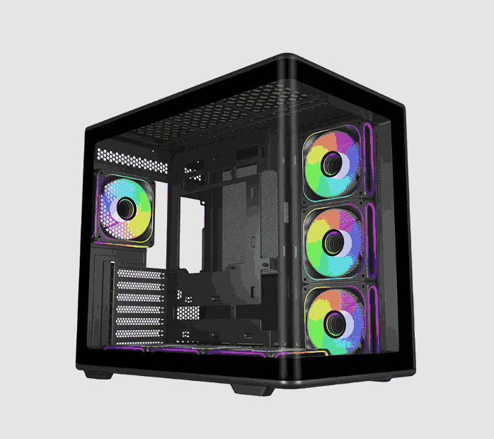 CASE COOLERMASTER Elite 600 Mid Tower Black ARGB  3x120mm Side Mount 1x120mm Rear 1 USB Tipo C