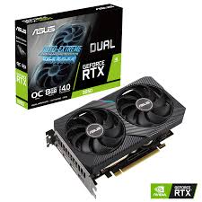 [LT4212] TARJETA DE VIDEO ASUS DUAL RTX-3050-6G 6GB GDDR6 96bit HDMI DP DVI 2VENT. PCI exp. 4.0  DUAL-RTX3050-O6G