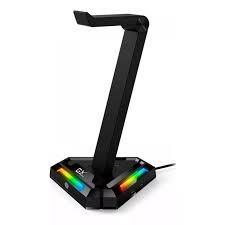 [LT4231] Soporte Stand Genius de Audifono GX-UH100 RGB Light con 4P USB (2 Tipo A y 2 Tipo C)