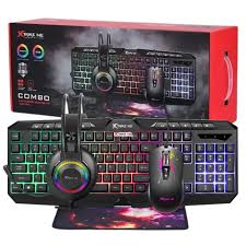 [LT4261] Combo Gaming Xtrime Me CMX-410 SP 4 en 1 Teclado + Mouse + Auricular + Mousepad