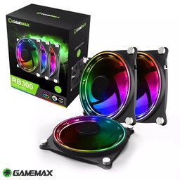 [LT4492] Cooler Gamemax RB300 Vortex RGB Pack de 3 Vent de 12cm RB300 PN 14050100934