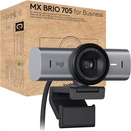 [LT4748] Camara Web Logitech MX Brio 705 4k Ultra HD USB Tipo C Grafito 8.5Megapixel  960-001529