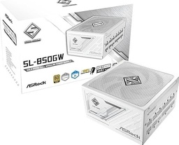 [LT5016] Fuente de poder Asrock Steel Legend SL-850GW 850 watts certificacion 80 plus gold modular ATX blanca