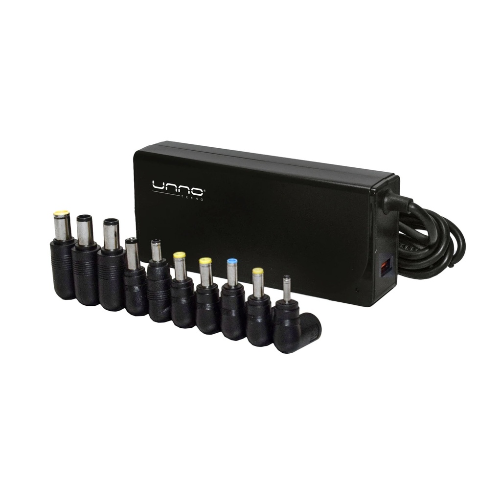 Cargador Universal Unnotekno para LAPTOP 90W con puerto usb 3,0 PW5291BK