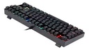 Teclado Gaming Redragon Kumara Mecanico Alambrico K552 RGB NEGRO SWITCH ROJO K552RGB-1