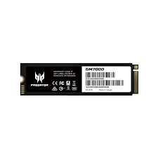 Disco sólido Acer predator GM7 2TB m.2 2280 NVMe PCIe Gen 4x4 Read Speed  7200 MB/s Write Speed  6300 MB/s