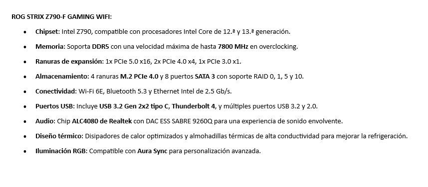 Mbo Asus ROG STRIX Z790-F Gaming 13va LGA-1700 4DDR5-7800 HDMI DP WIFI BT 4M.2 10USB3.2 PCIe5.0 ATX 90MB1CP0'M1AAY1