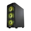 Case Quasad Gaming QG-002 USB3.0 2USB1.0 AUD-FRONT SIDE-GLASS 4RGB-1FRT-2TOP-1REAR BLACK