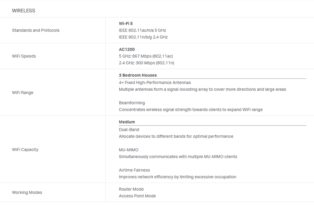 Router Tp-Link Archer C6 AC1200 MU-MIMO WiFi dual band 4 antenas