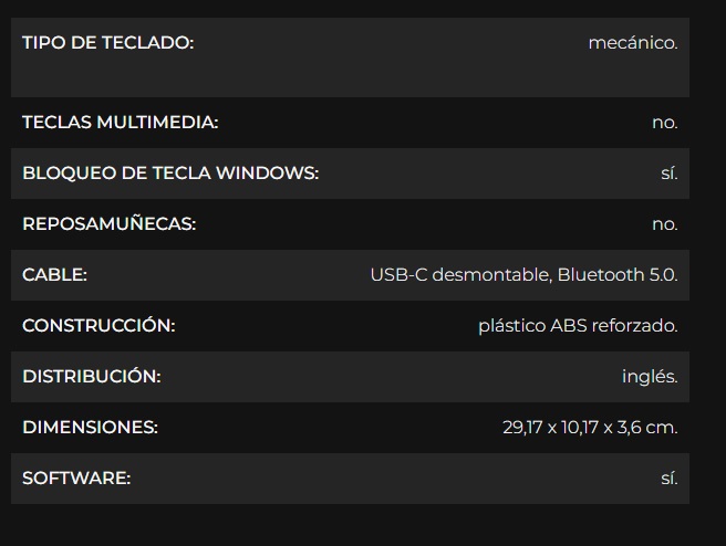 Teclado Gaming Redragon DRACONIC PRO K530-OG&GY&BK-RGB-PRO WIRELESS 60% SWITCH BROW Wired / 2.4Ghz / BT