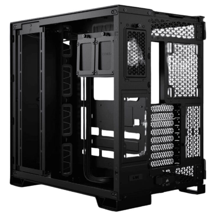 CASE CORSAIR ATX 6500X DUAL-CAMERA TEMPERED GLAS 2TYPEC 5USB3.2 AUDIO MID-TOWER BLACK