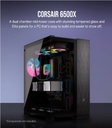 CASE CORSAIR ATX 6500X DUAL-CAMERA TEMPERED GLAS 2TYPEC 5USB3.2 AUDIO MID-TOWER BLACK