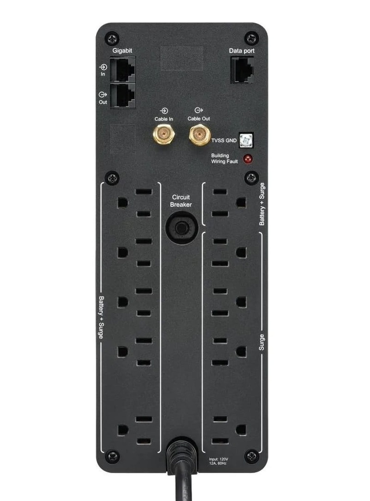 UPS APC BR1500M2-LM INTERACTIVO 120V Pantalla LCD