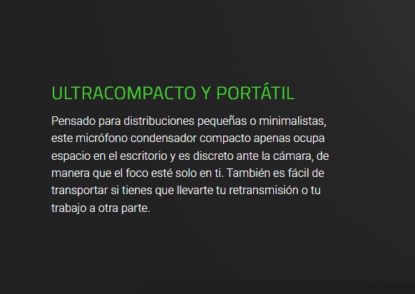 Microfono Razer Seiren V3 Mini Black Edition Certificado para Streaming Supercardioide Ultrapreciso USB PN RZ19-05050100-R3U1 Black