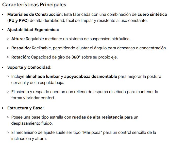 Silla Gaming Chair 01 Potenzza Negro/Gris  Modelo FH0037-PRO