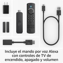 Adaptador Amazon Fire Tv Stick 4k 2nd Gen Wifi 6 con Alexa HDR Voice Remote Control Dolby Vision-Atmos Negro 840268935092