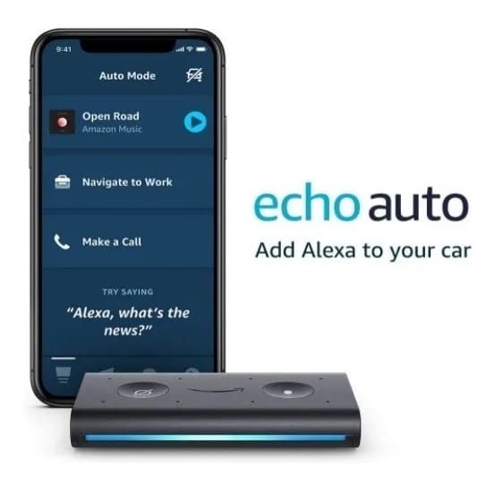 PARLANTE SMART ECHO AUTO CON ALEXA BLACK
