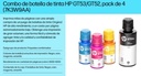 Pack de 4 Tintas HP Cyan-Magenta-Yellow-Negro GT52 GT53  9F3N4AL