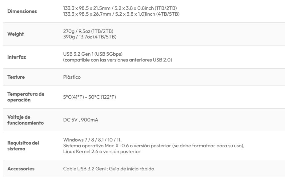 Disco Duro Externo Adata 5tb HD710 Pro USB3,2 Gen 1 Black Antishock Water Resist