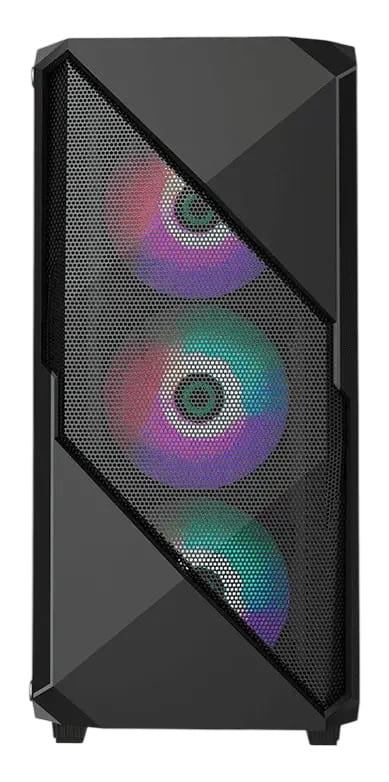 Case Gaming Gamemax REVOLT /1*USB 3.0/1*USB 2.0/2*HDD/2*SSD/CHASIS NEGRO ATX/4*VENTILADORES INTERNOS/VIDRIO TEMPLADO/SIN FUENTE