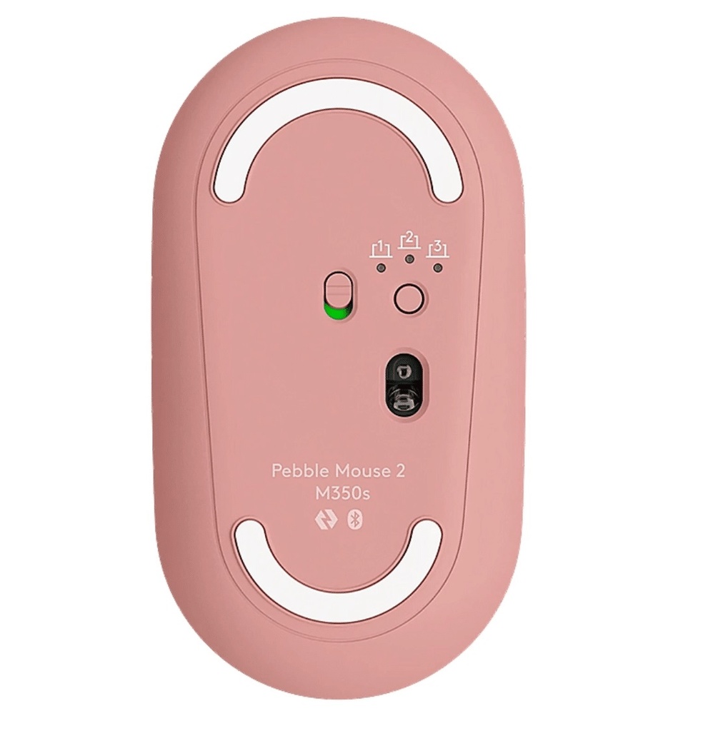 Mouse Logitech wireles M350S Pebble Mouse 2 Pink Wireless RF - BT 4000DPI 910-007048