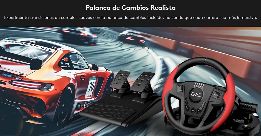 Volante Genius Gx SpeedMaster 270º Racing Wheel Para Pc PS3-4