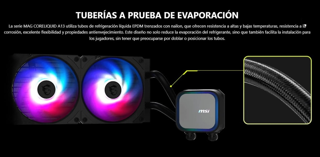 CPU COOLER MSI MAG A13 360MM BLACK ARGB LGA 1700/1851 AMD4 AM5