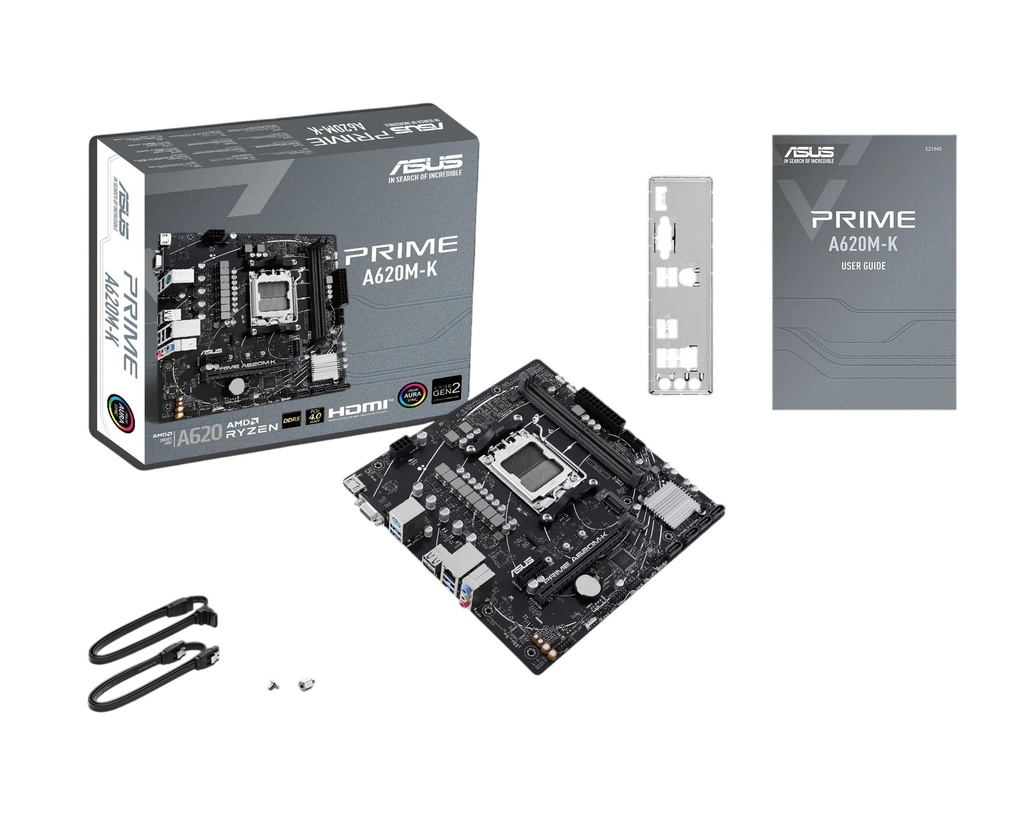 Mbo Asus Prime A620m-k Amd Am5 Ryzen 7000 2xddr5-5200 Vga Hdmi M.2 6usb Pcie4.0 Micro-atx 90MB1F40'M0EAY0