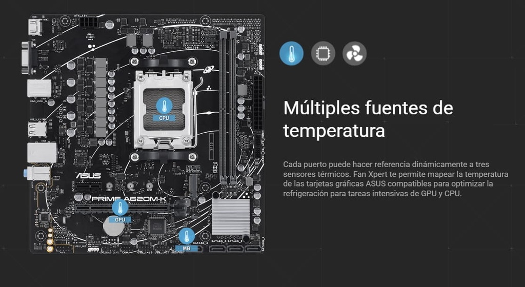Mbo Asus Prime A620m-k Amd Am5 Ryzen 7000 2xddr5-5200 Vga Hdmi M.2 6usb Pcie4.0 Micro-atx 90MB1F40'M0EAY0