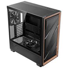CASE ANTEC/FLUX WOOD BLACK MID TOWER 3X120MM IN FRONT 1X120MM REVERSE FAN 1X140MM REAR