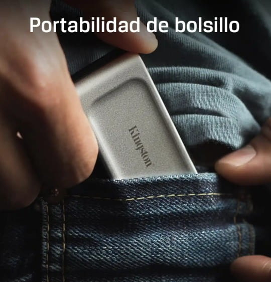 SSD Kingston Externo XS2000 1Tb Usb Type-C USB 3,2 Gen 2x2 2000MB/s lectura y 2000MB/s escritura SXS2000/1000G