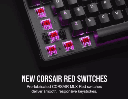 Teclado Corsair Gamer K70 Core INGLES RGB Mecanico Switch MLX Red PC Mac Xbox Playstation CH-9109B1E-NA