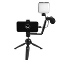 Kit UnnoTekno influencer Pro + vlogging kit Compatible con teléfonos y cámaras PH1902BK
