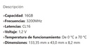 Memoria Ram Kingston 16gb DDR4 3200 RGB Fury Beast CL16 PN KF432C16BB12A/16WP