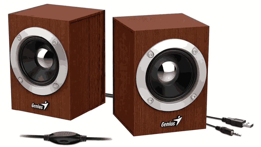 Parlantes Genius Sp-HF280 6w RMS Wood USB