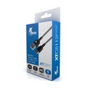 Cable USB 2.0 A M to USB Type C m braided  XTECH - XTC511 