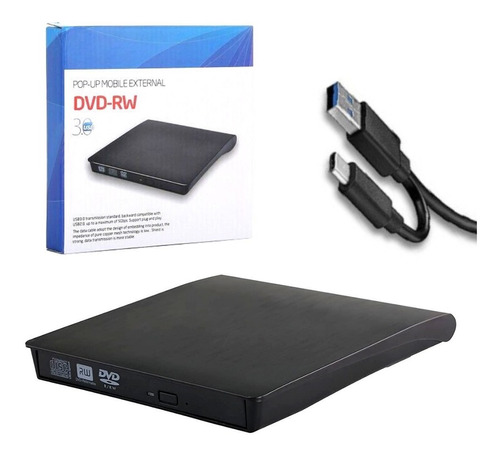 Grabador Dvd+rw-rw Externo Usb 3,0  Generico POP-UP