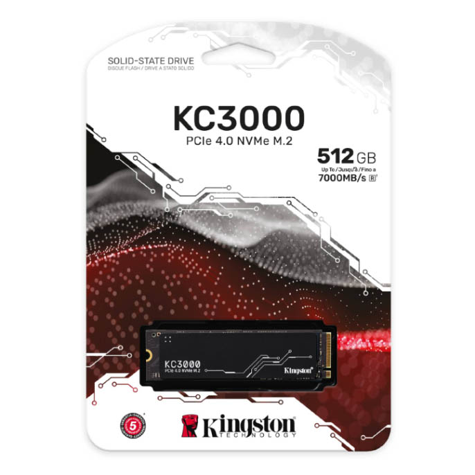 SSD Kingston KC3000 M.2 de 512Gb NVME PCIe 4.0 7000/3900MB/s lectura/escritura  SKC3000S/512G