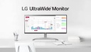 Monitor LG LED 34" 34WQ650-W LED IPS FHD ULTRAWIDE HDR10 IPS HDMI DP USB TYPE-C