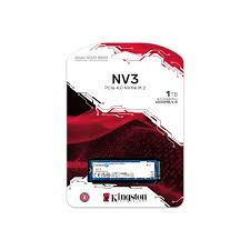 SSD Kingston NV3 M.2 de 1Tb NVME SNV3S-1000G 2280  PCIe 4.0 x 4 NVMe 6000-4000MB-s NAND 3D