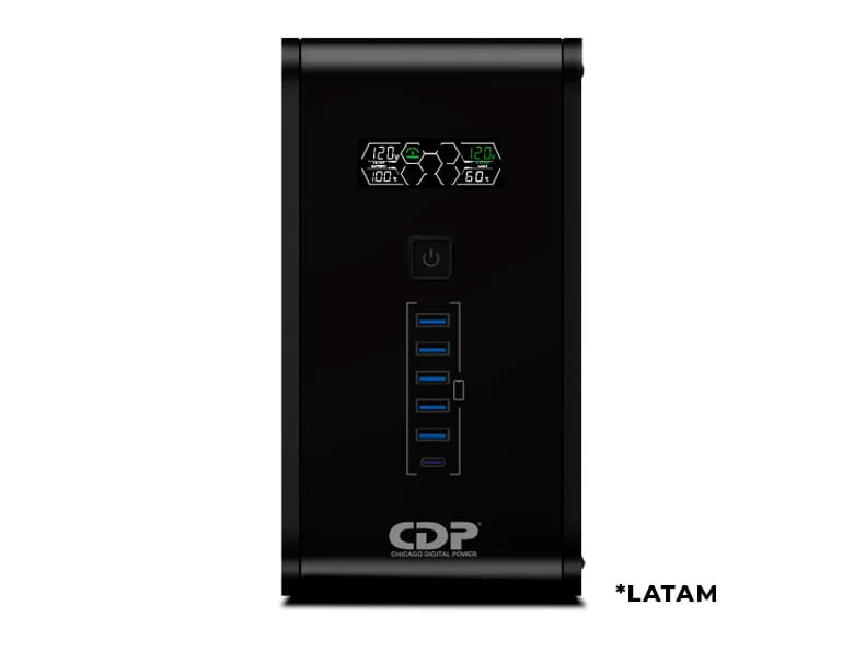 UPS CDP Serie R-SMART 1510 1500VA /900W 5 TOMAS AVR - 5 SUP / 120VCA UPS-Interactivo
